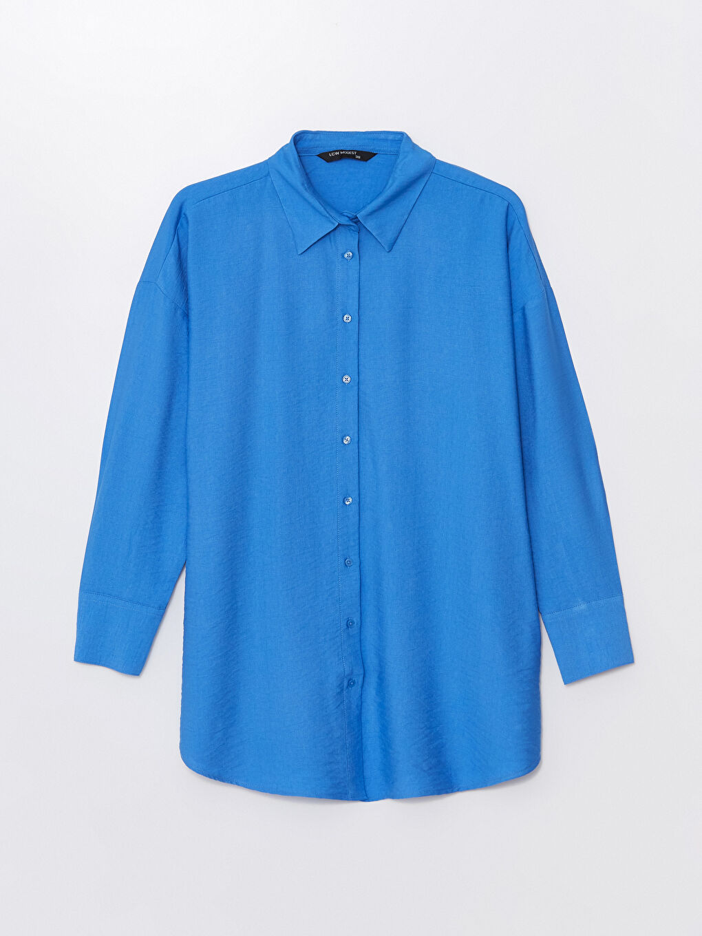 Plain Oversize Women's Shirt Tunic-5