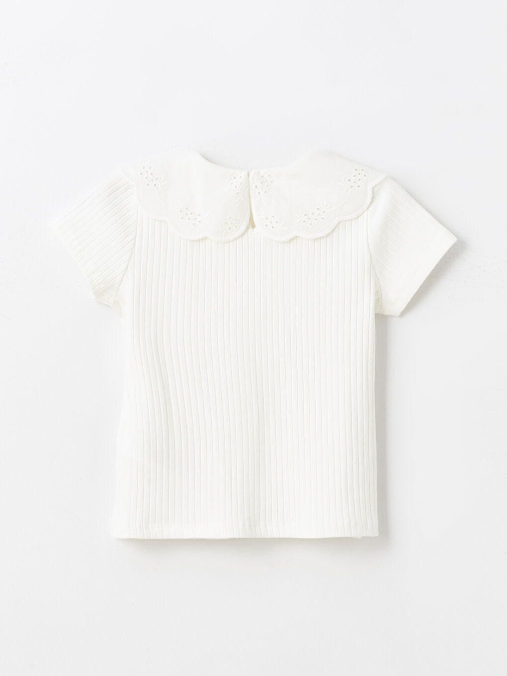 Baby Collar Short Sleeve Girls T-Shirt -S4IC48Z4-KXP