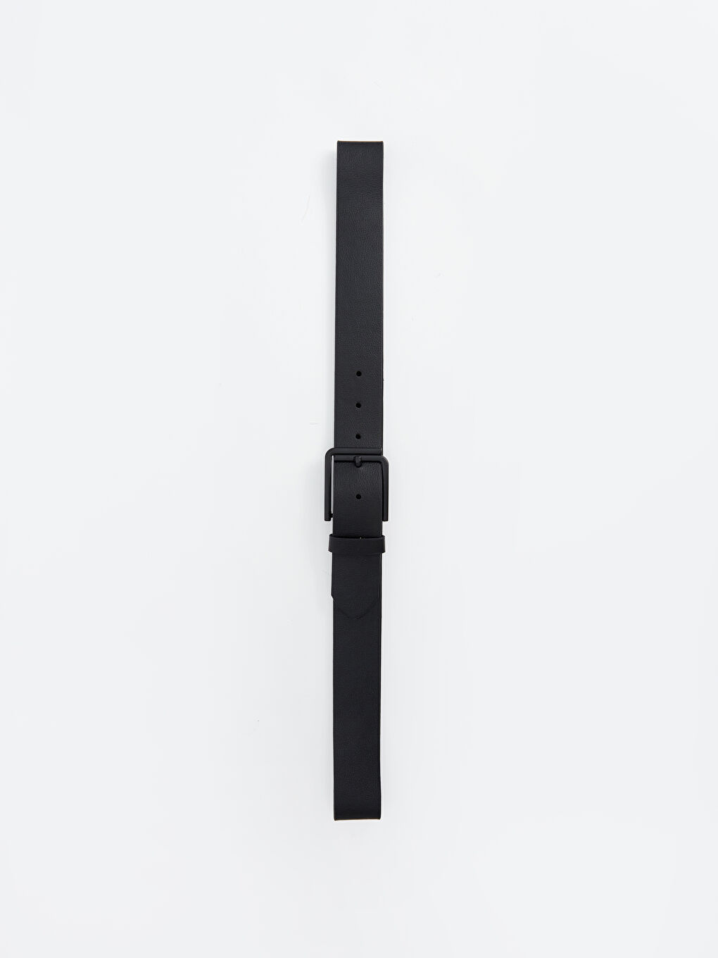 Siyah Deri Görünümlü Erkek Kemer-2