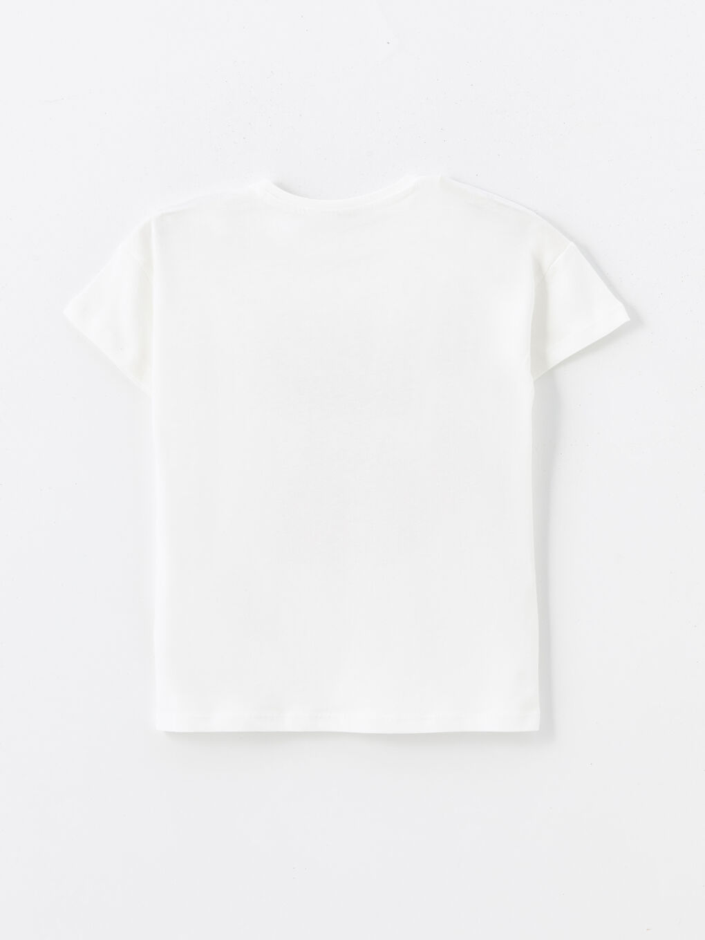 Crew Neck Stitch Printed Short Sleeve Girls' T-Shirt -S4IC76Z4-Q6K