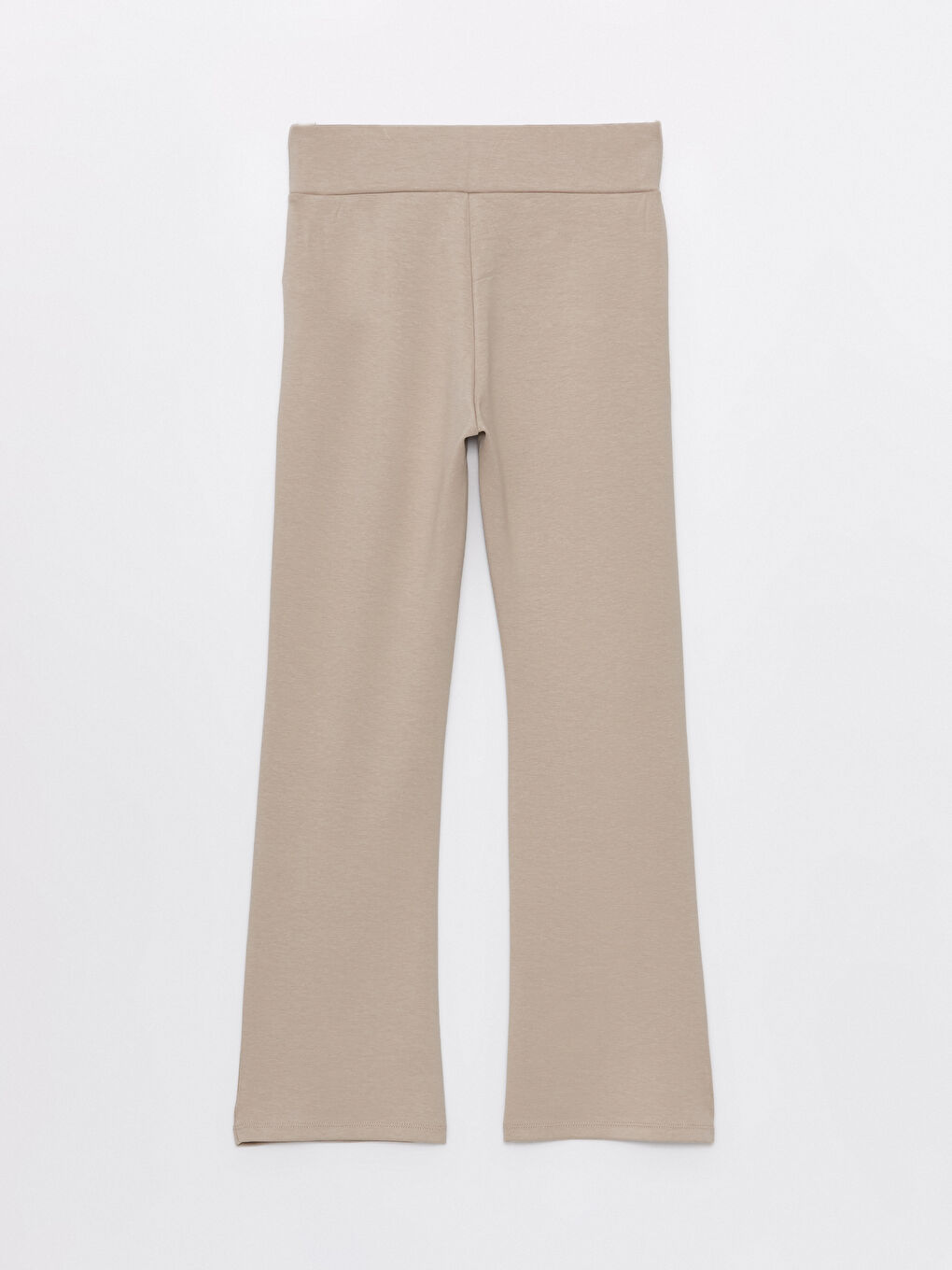 Bej Kadın Beli Lastikli Düz Eşofman Altı-6