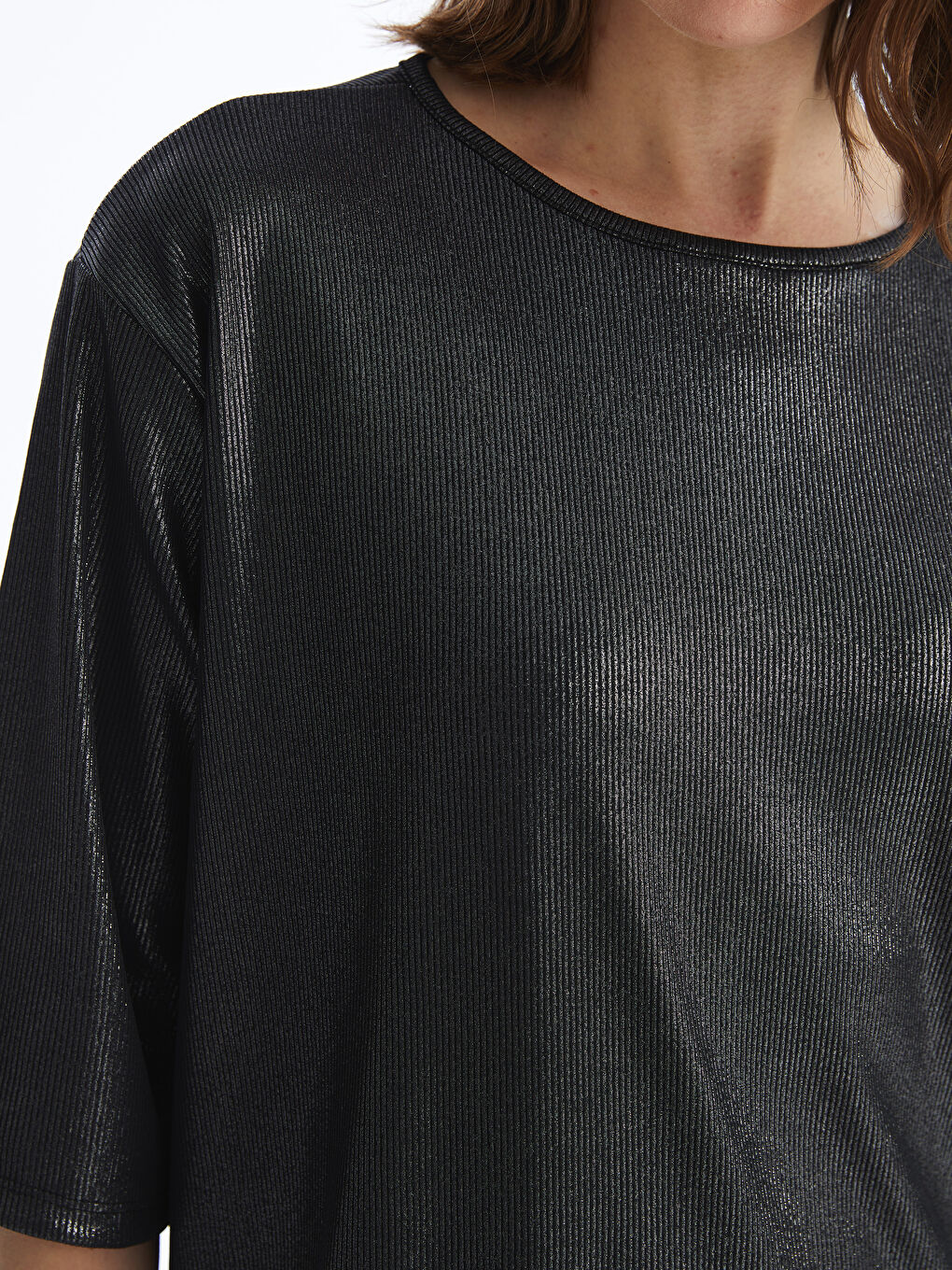 Crew Neck Bright Look Women's Blouse -S4ID09Z8-CVL