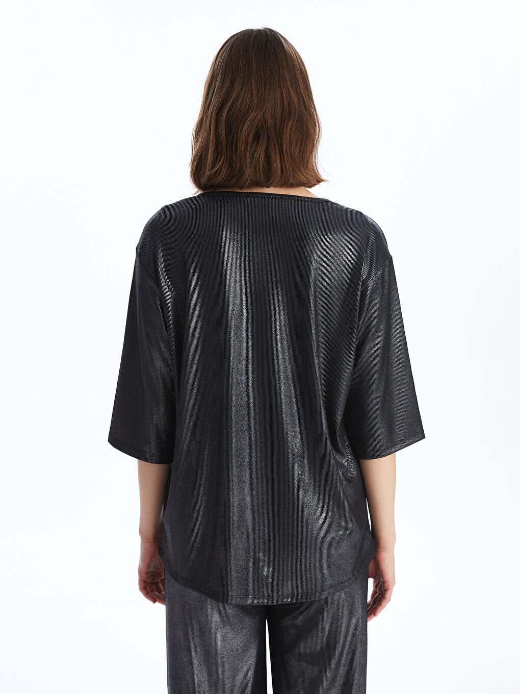 Crew Neck Bright Look Women's Blouse -S4ID09Z8-CVL