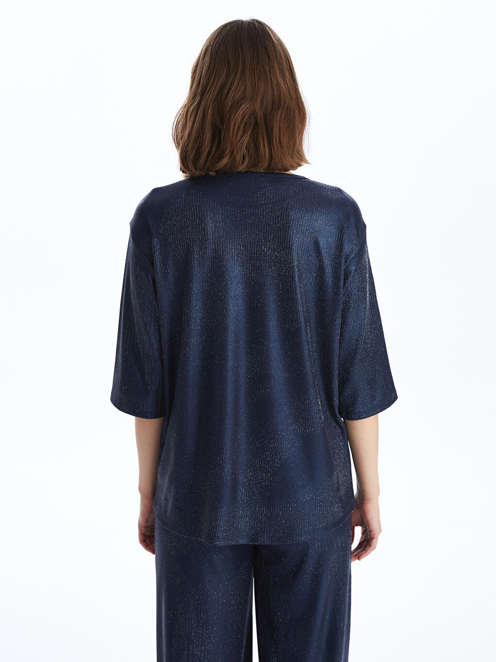 Crew Neck Bright Look Women's Blouse -S4ID09Z8-R4J