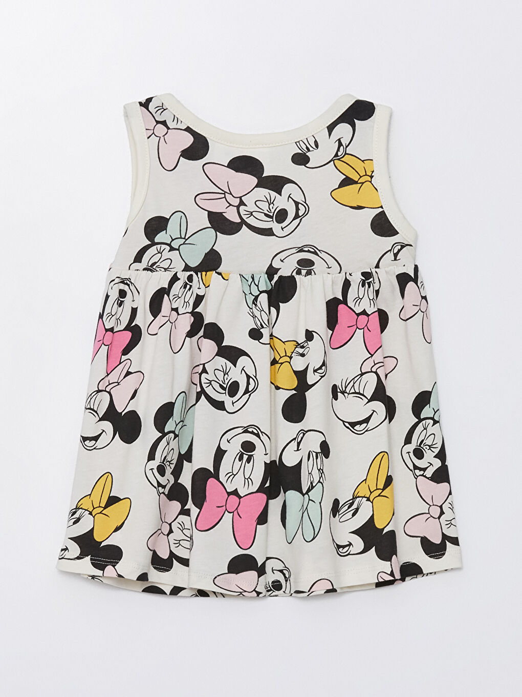 Crew Neck Minnie Mouse Printed Baby Girls' Dress 2 Pack -S4ID19Z1-P3S