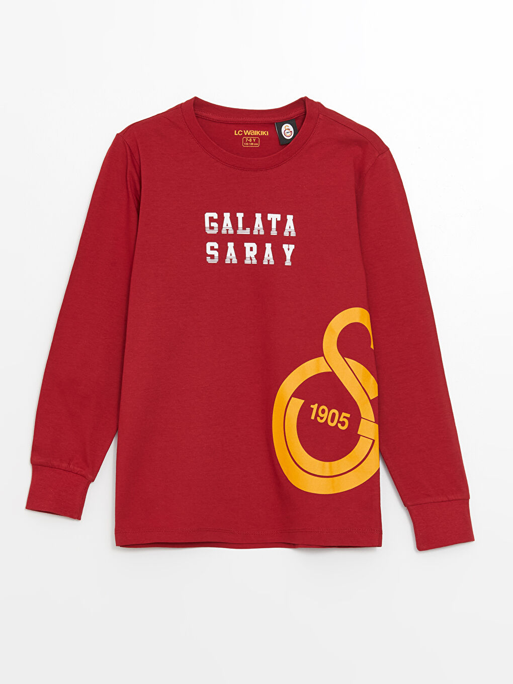 Kırmızı Bisiklet Yaka Galatasaray Baskılı Erkek Çocuk Pijama Üst