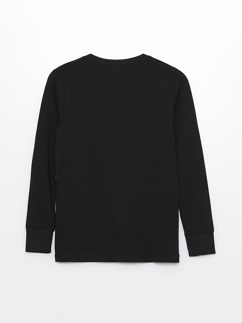 Siyah Bisiklet Yaka Beşiktaş Baskılı Uzun Kollu Erkek Çocuk Pijama Takımı-2