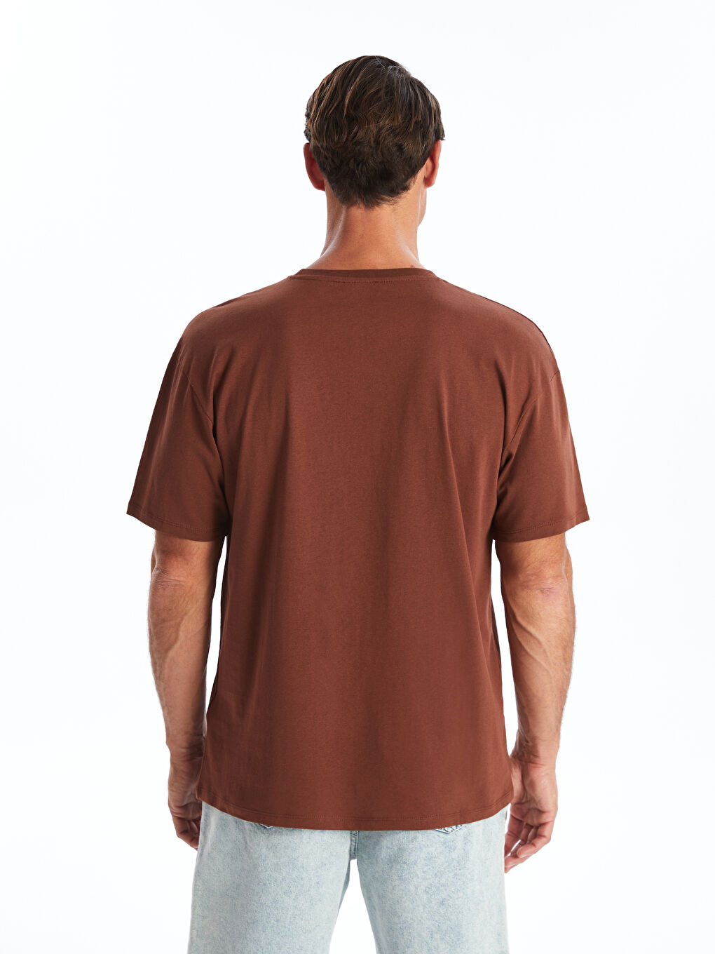 Crew Neck Short Sleeve Printed Combed Cotton Men's T-shirt -S4IE74Z8-HHN