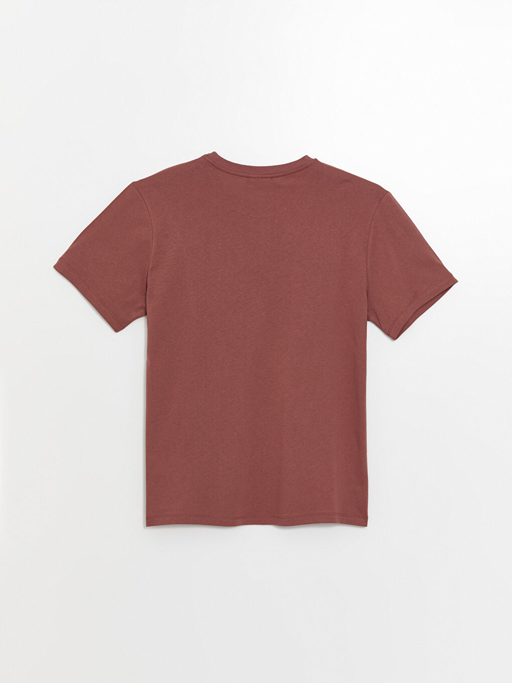 Pembe Bisiklet Yaka Kısa Kollu Baskılı Penye Erkek Tişört-6