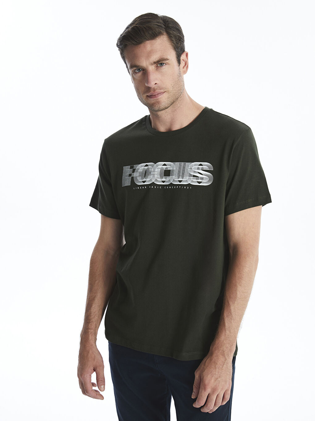 Crew Neck Short Sleeve Printed Combed Cotton Men's T-shirt -S4IF19Z8-HDH