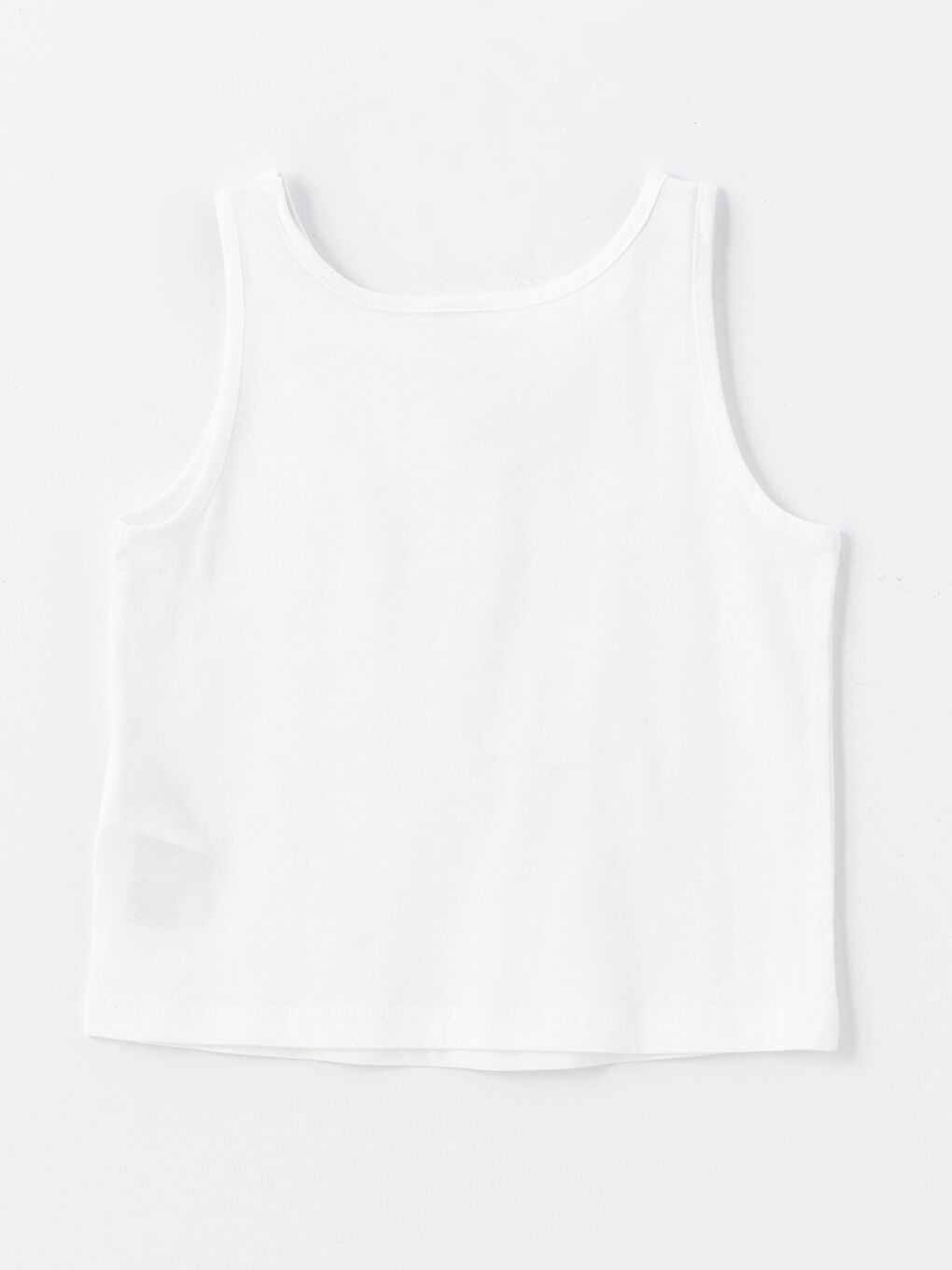 Crew Neck Printed Short Sleeve Girls' Crop T-Shirt and Tank Top -S4IF39Z4-CVL