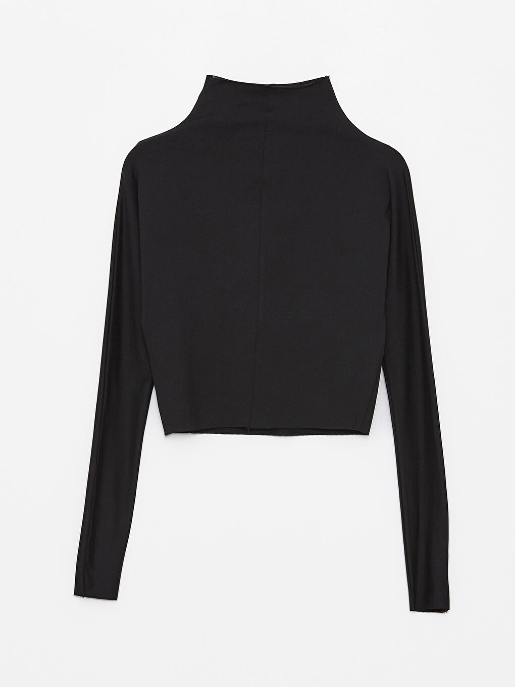 Stand Up Collar Straight Long Sleeve Women's Crop -S4IF53Z8-CVL