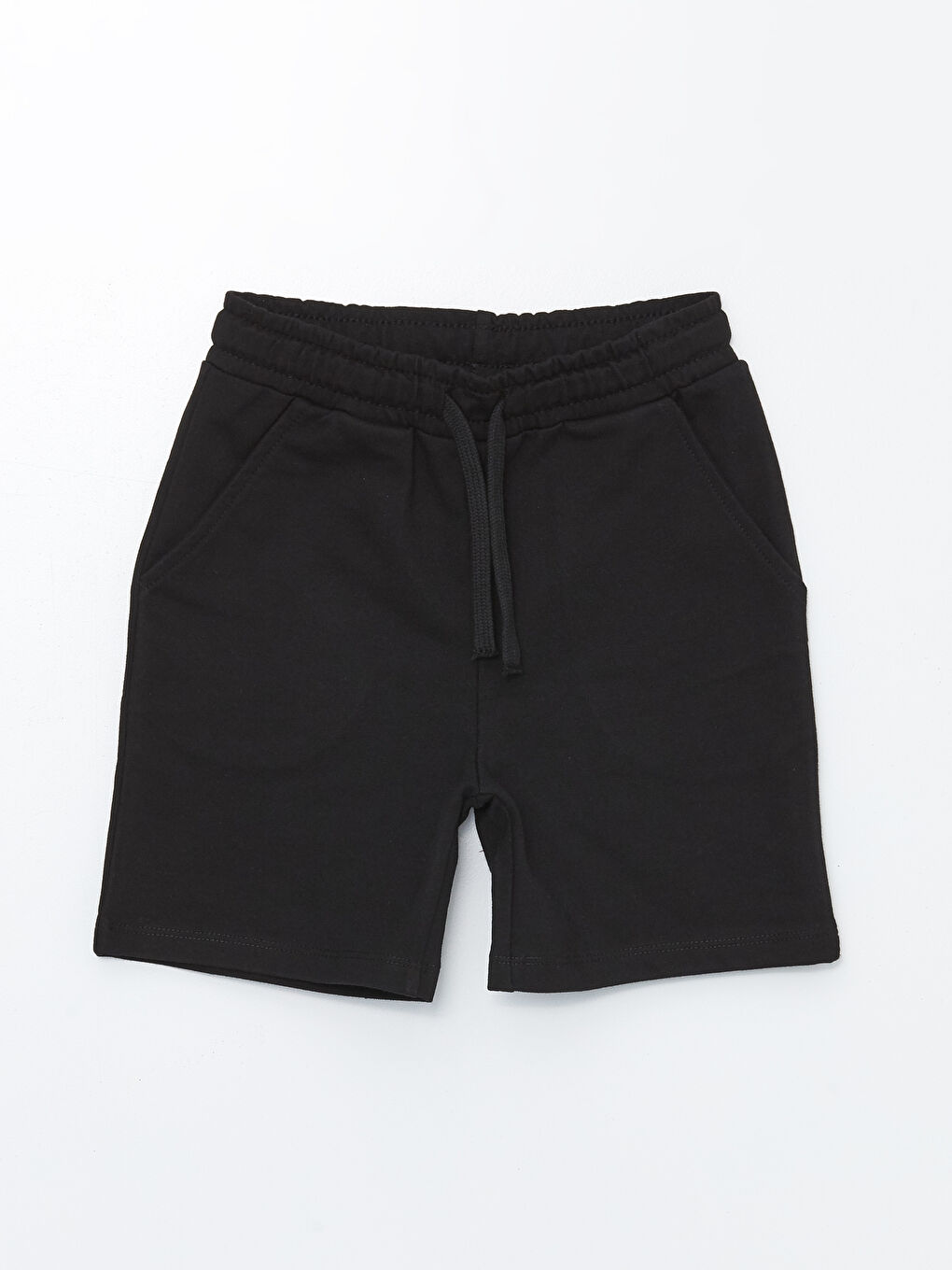 Siyah Bisiklet Yaka Kamuflaj Desenli Erkek Çocuk Tişört ve Şort-3