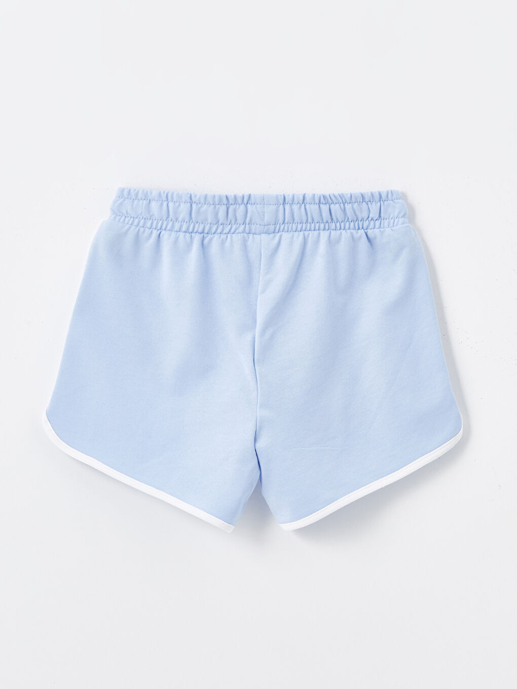 Lila Beli Lastikli Kız Çocuk Şort-1