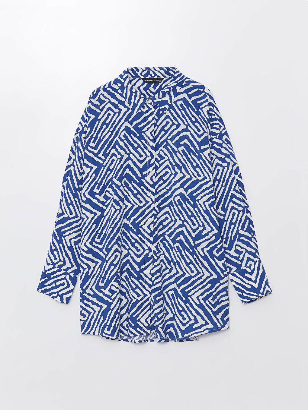 Patterned Women's Shirt Tunic-5