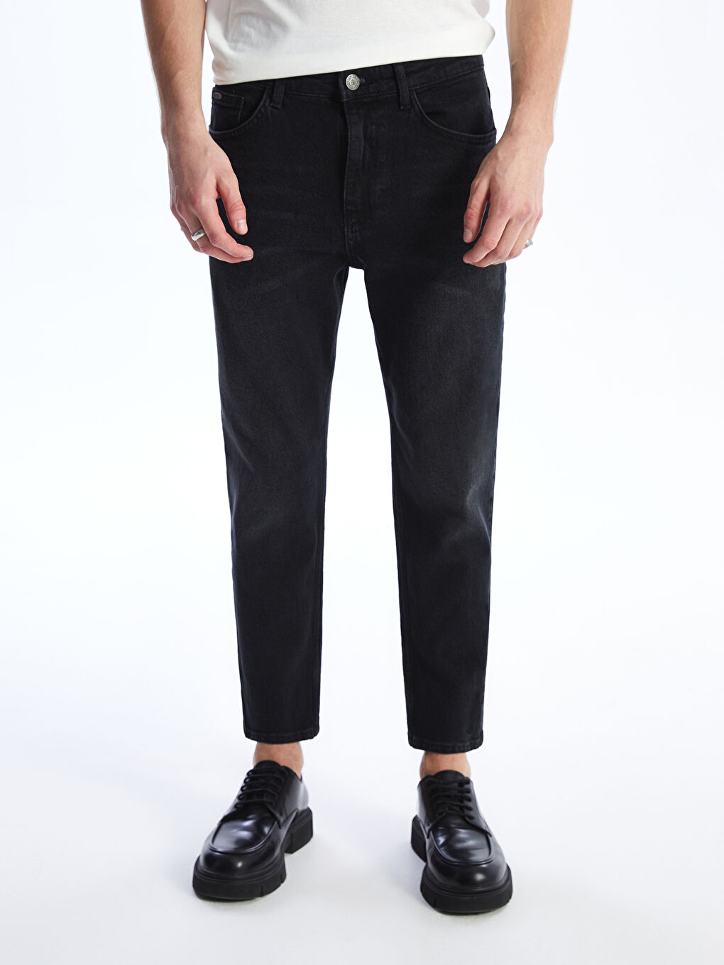 Siyah 710 Loose Fit Erkek Jean Pantolon-2