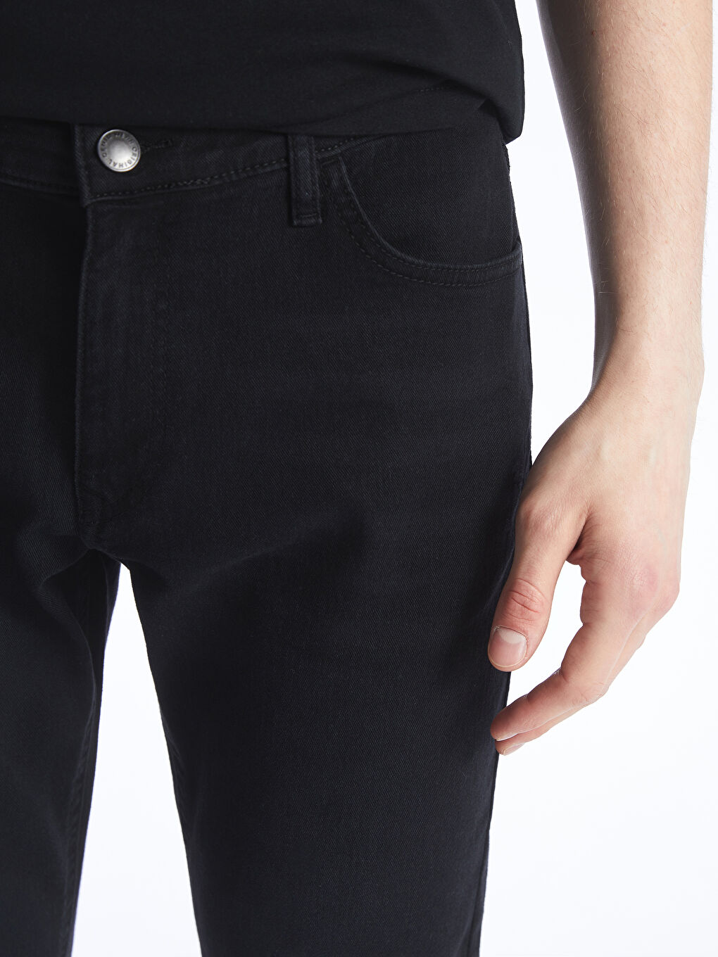 Siyah 760 Skinny Fit Erkek Jean Pantolon-1