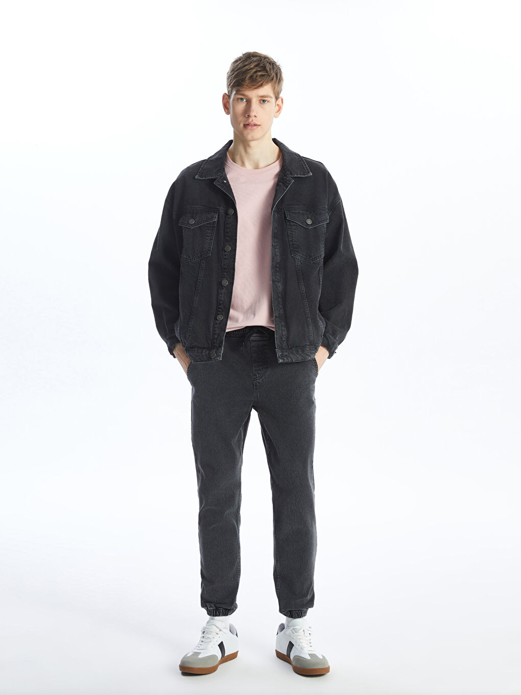 Antrasit 780 Jogger Erkek Jean Pantolon-1