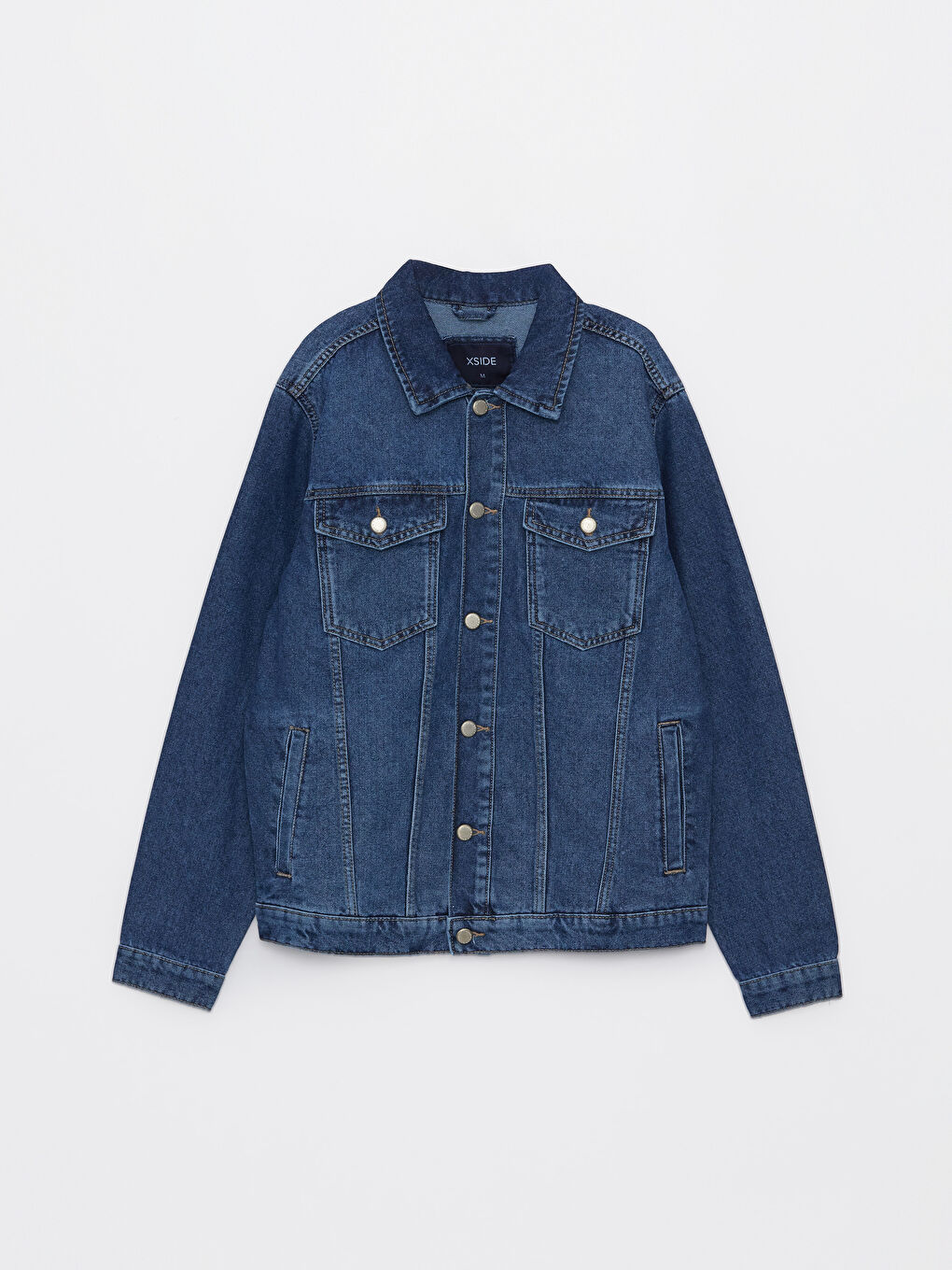 جاكيت جينز رجالي بقصة عادية-5