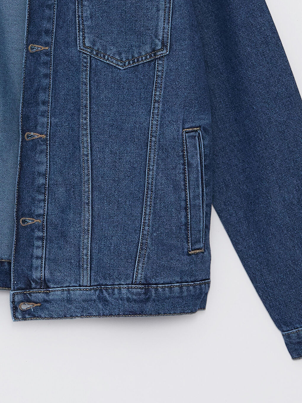 جاكيت جينز رجالي بقصة عادية-7