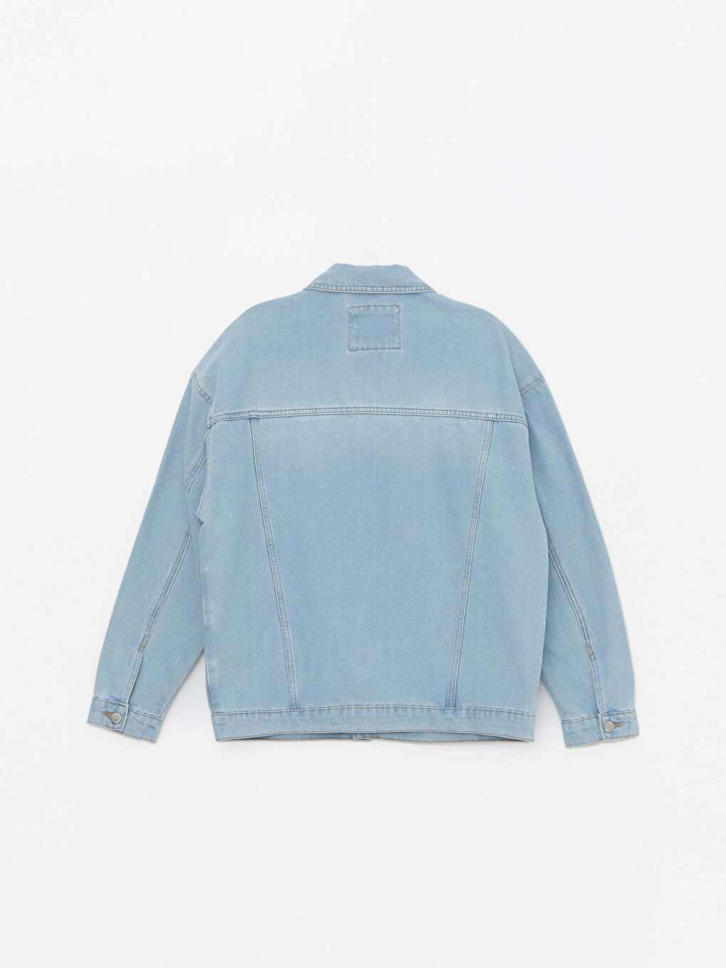 İndigo Rahat Kalıp Erkek Jean Ceket-6