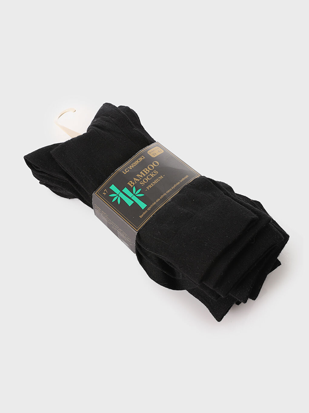 جوارب الكاحل بامبو للرجال - عبوة ٧ قطع-4