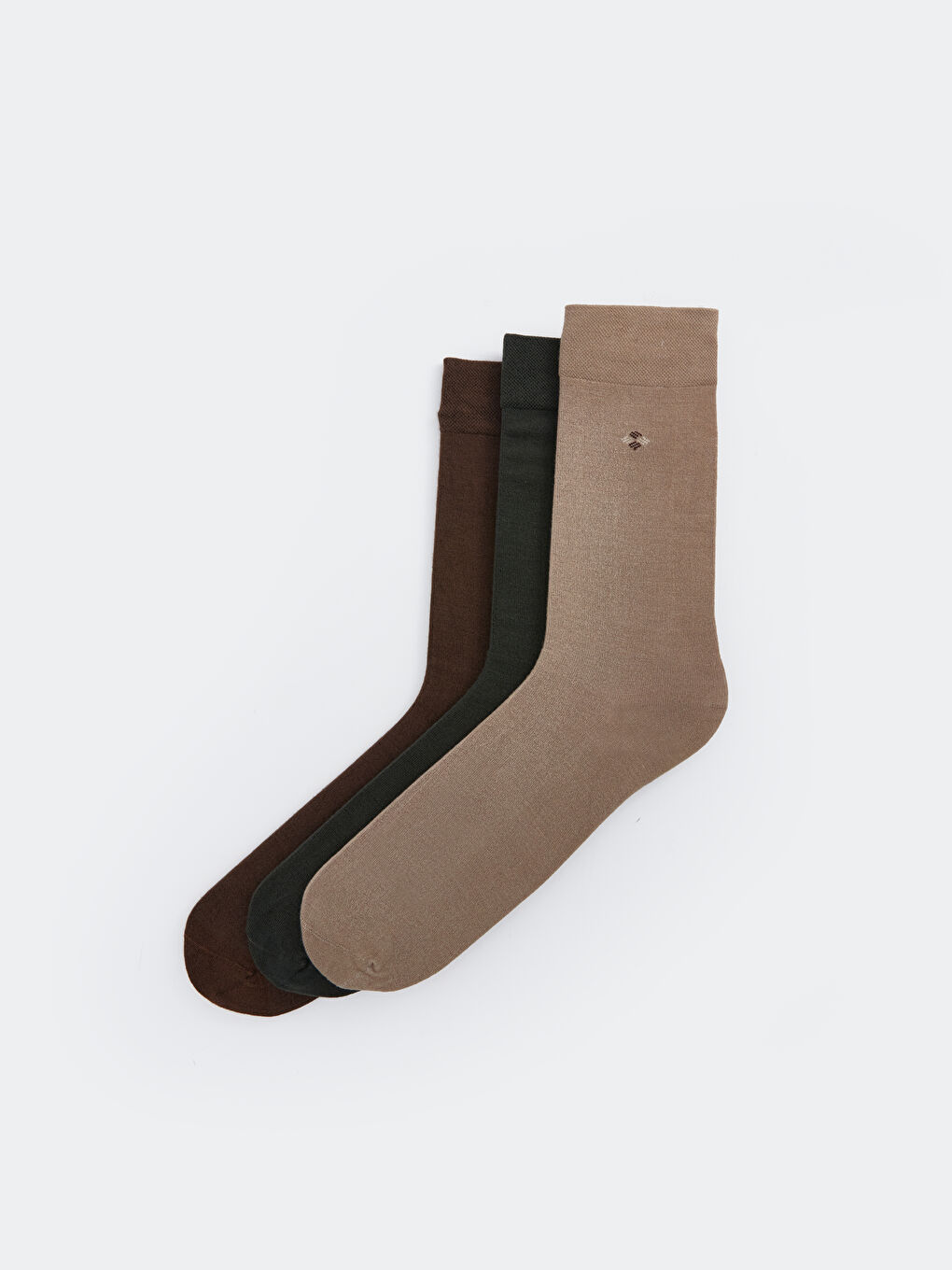 Chaussettes de cheville en bambou à motifs pour hommes, lot de 3 pièces-1