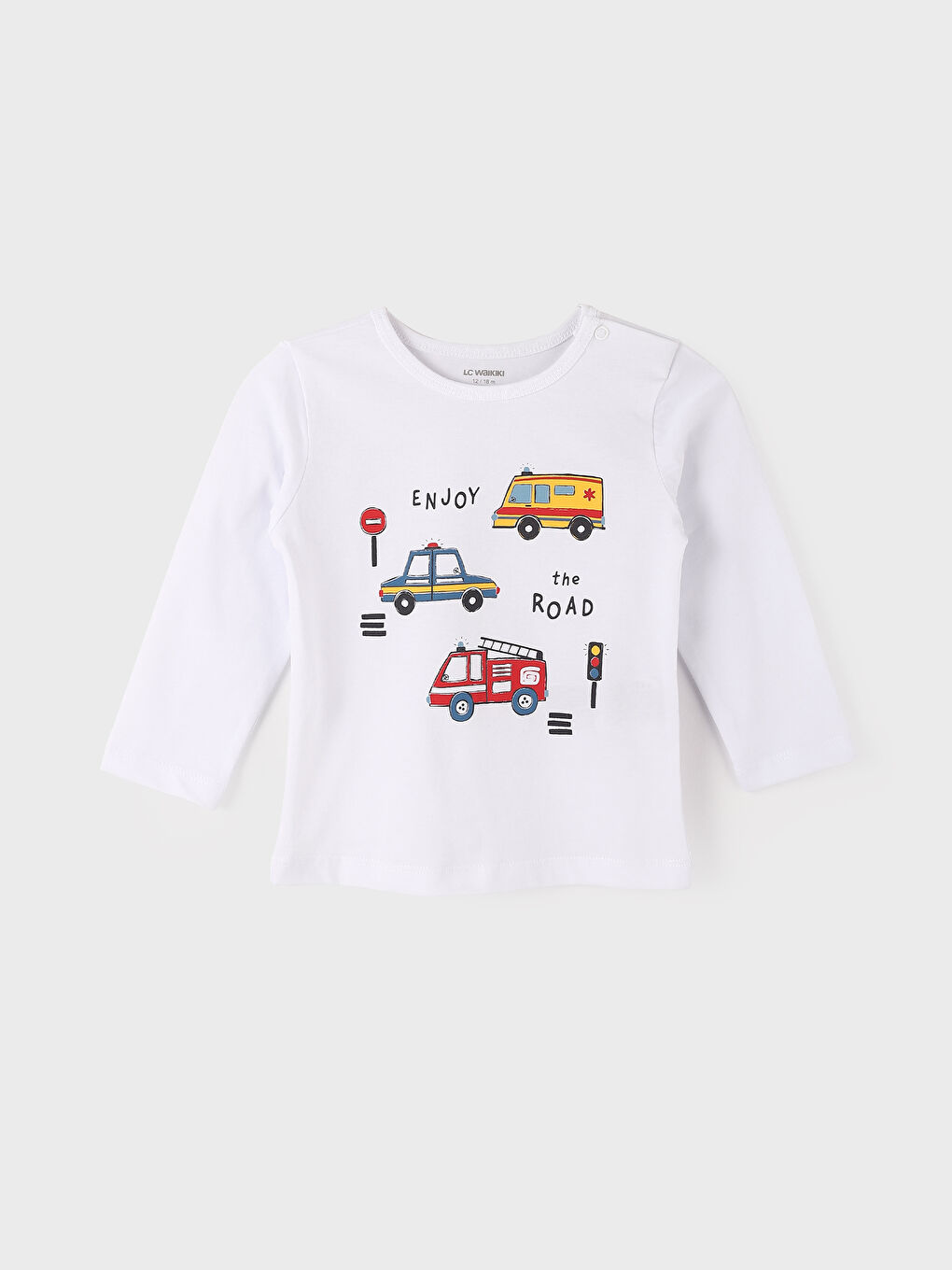 Crew Neck Boys' Pyjama Set -S4IH92Z1-FFB