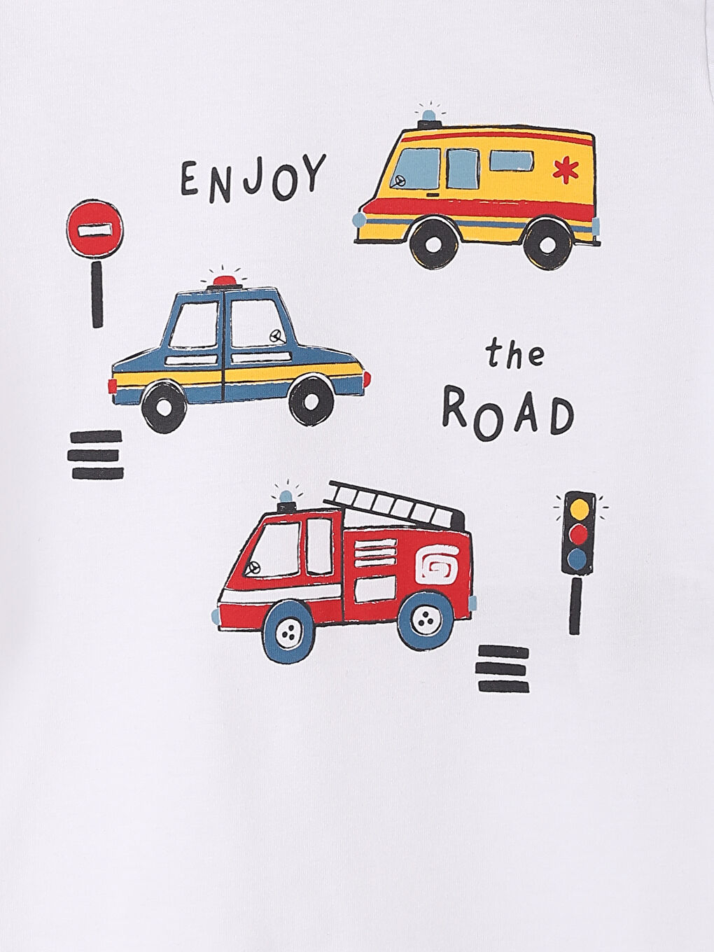 Crew Neck Boys' Pyjama Set -S4IH92Z1-FFB