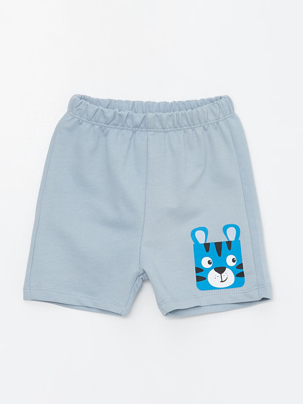 Printed Baby Boy Shorts Pajama Bottom with Elastic Waist -S4II26Z1-Y1V