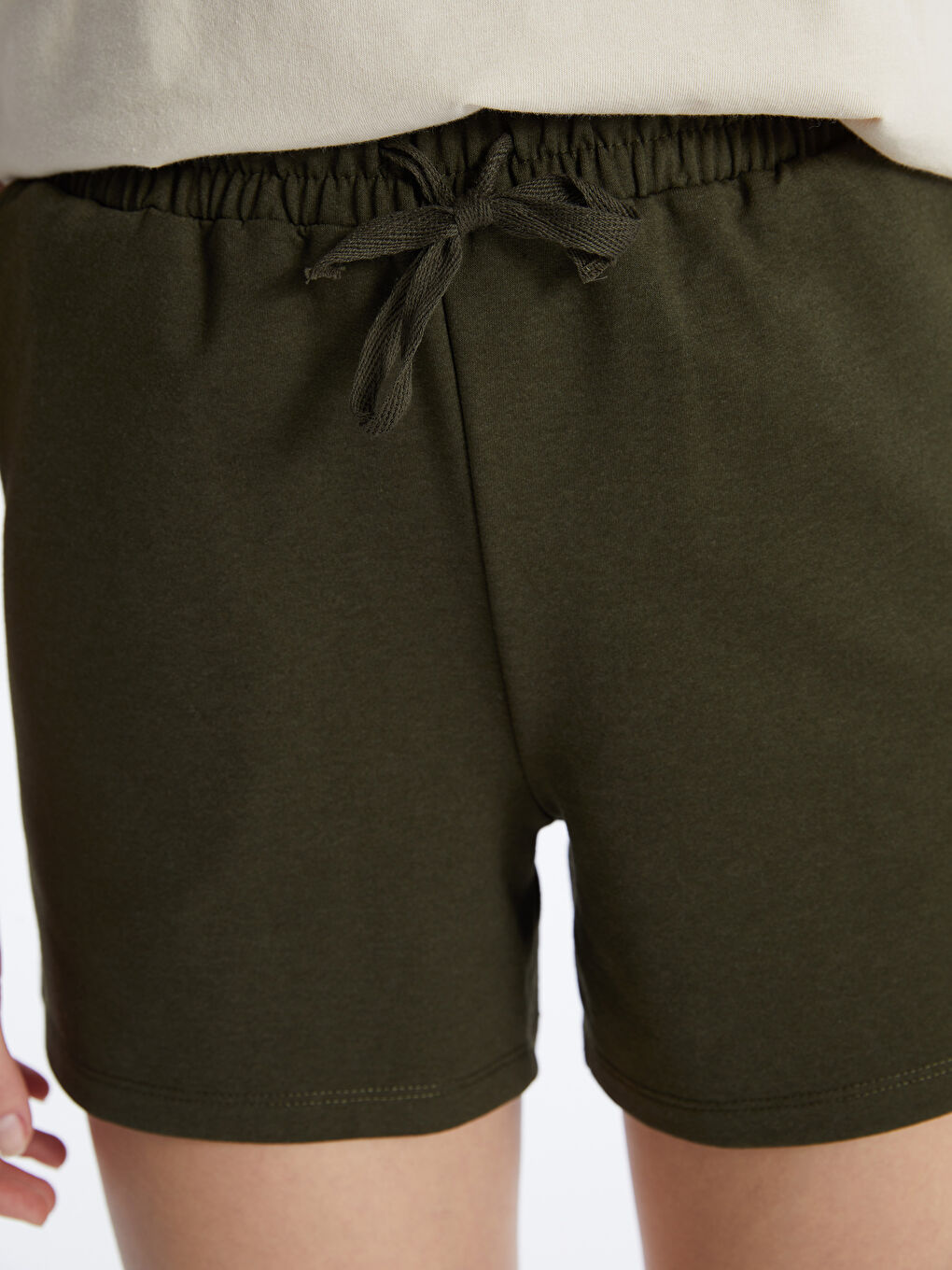 Women's Standard Fit Shorts With Elastic Waist -S4II33Z8-YCQ