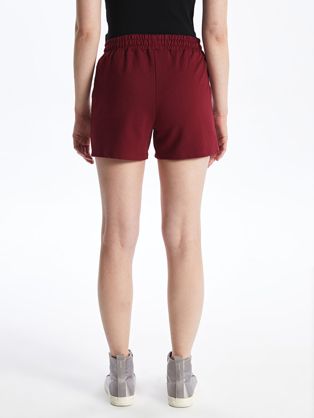 Women's Standard Fit Shorts With Elastic Waist -S4II34Z8-YAY