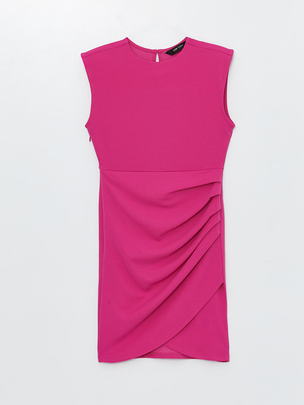 Women's Crew Neck Plain Dress -S4II41Z8-R29