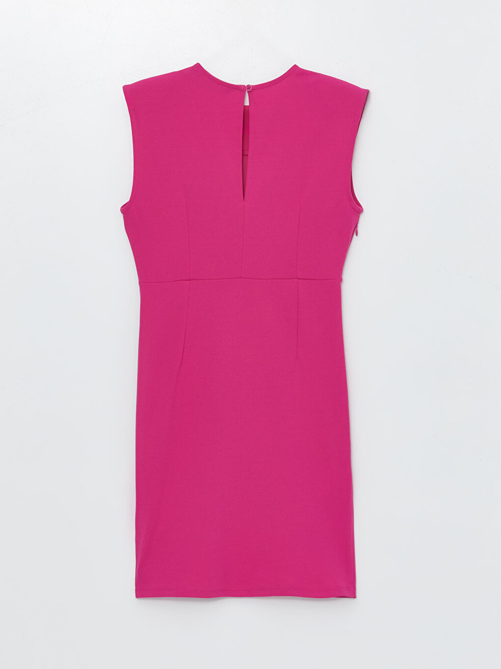 Women's Crew Neck Plain Dress -S4II41Z8-R29