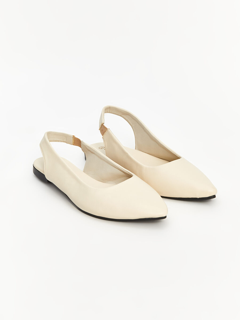 Faux Leather Pointed Toe Women's Ballet Flats