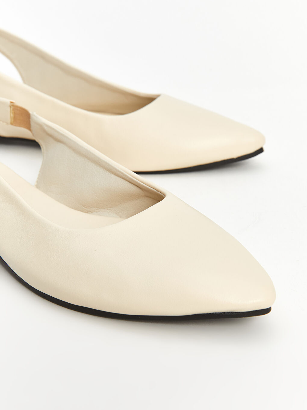 Faux Leather Pointed Toe Women's Ballet Flats-2