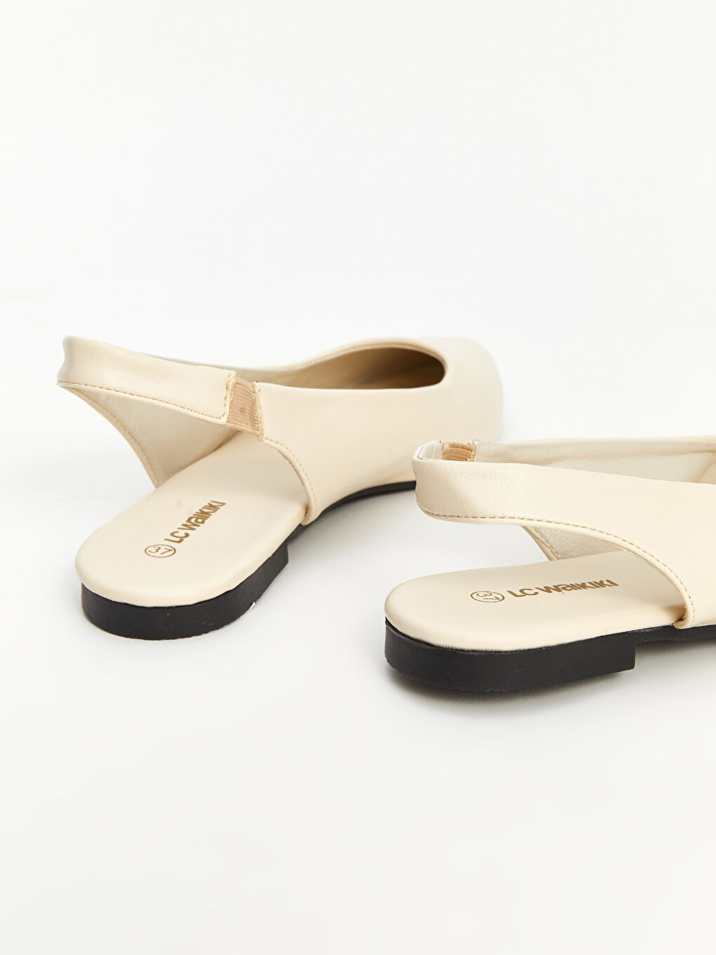 Faux Leather Pointed Toe Women's Ballet Flats-3