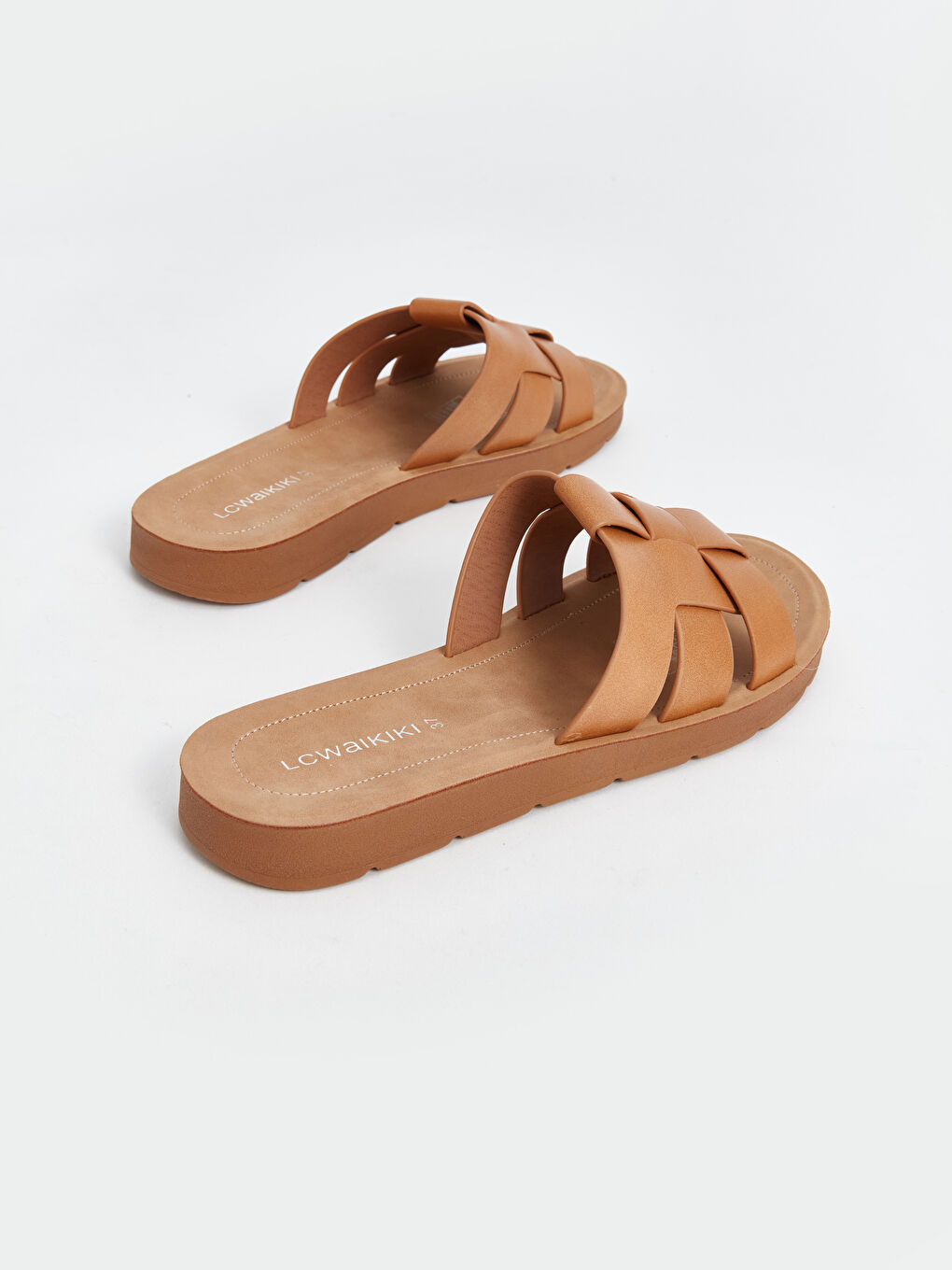Faux Leather Women's Slippers -S4II51Z8-JJL
