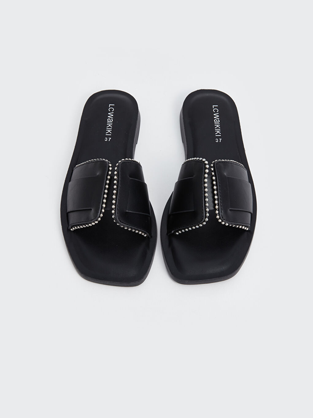 Stone Detailed Women's Slippers -S4II52Z8-HUC
