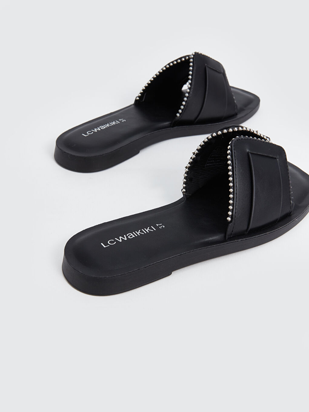 Stone Detailed Women's Slippers -S4II52Z8-HUC