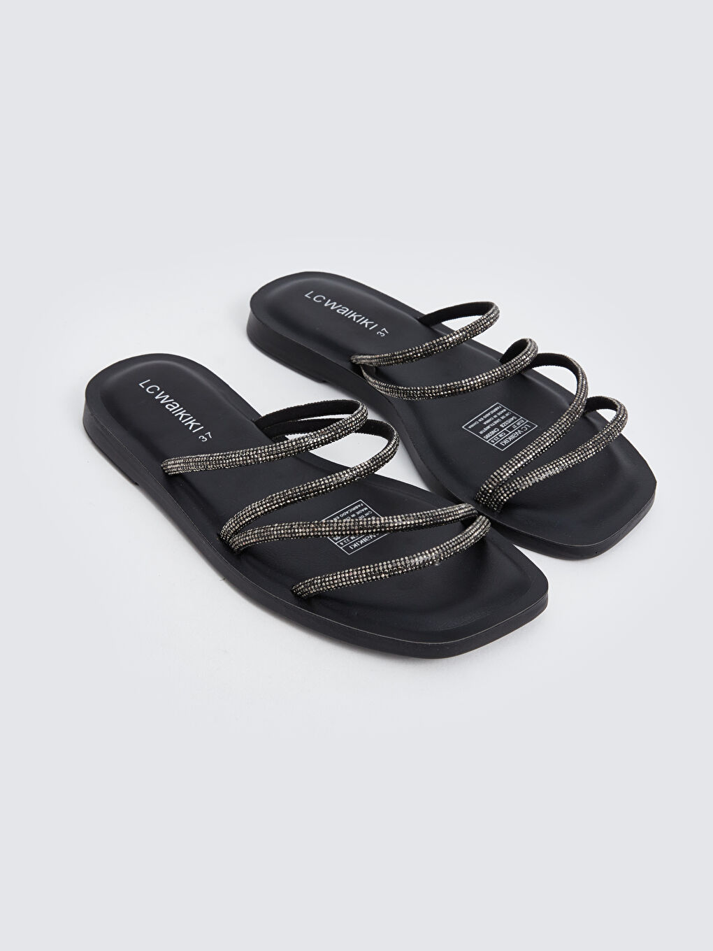 Stone Detailed Women's Slippers -S4II53Z8-HUC