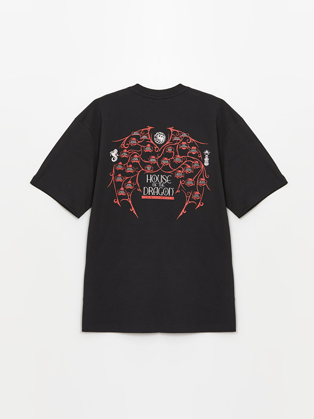 XSIDE Crew Neck House of the Dragon Printed Jersey Men's T-Shirt -S4II93Z8-CVL