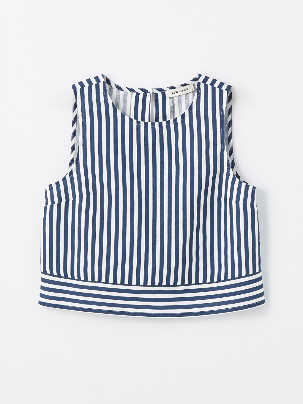 Prugasta bluza za žene sa sveća kragnom -S4IJ05Z8-LGS