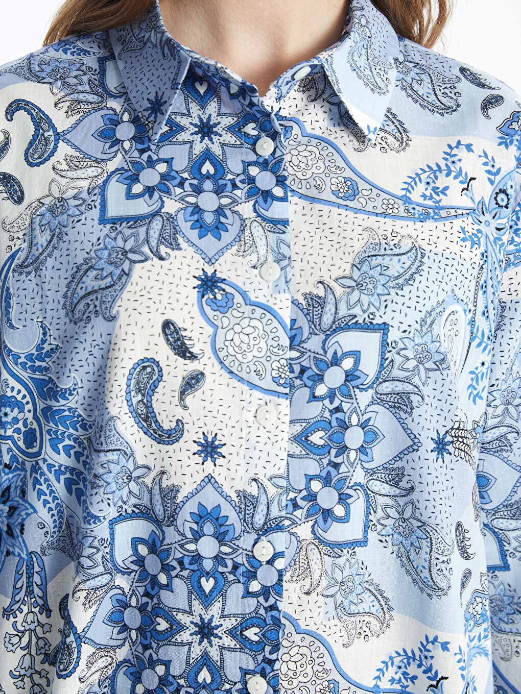Patterned Women's Shirt Tunic -S4IJ88Z8-LQQ