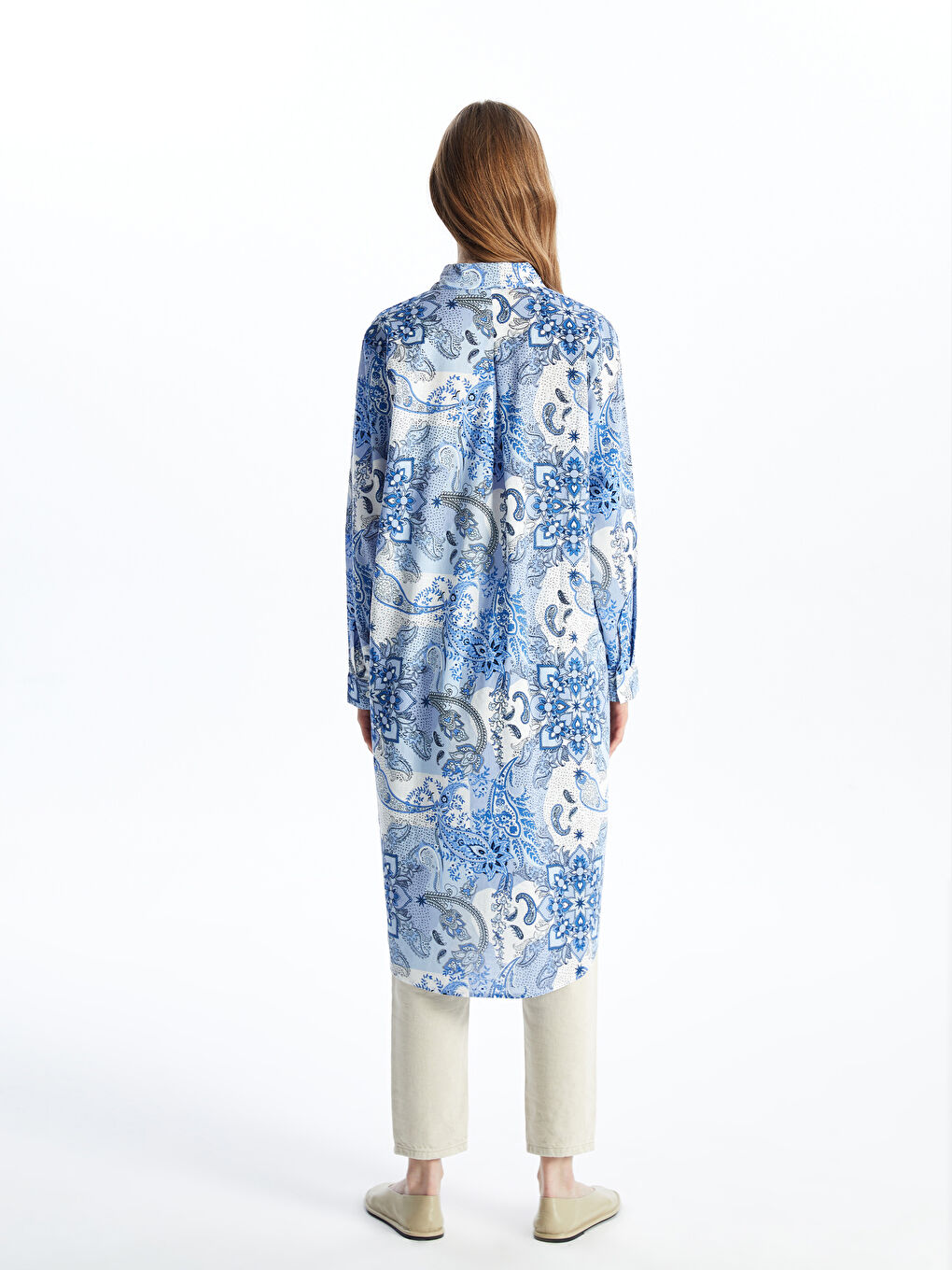 Patterned Women's Shirt Tunic -S4IJ88Z8-LQQ