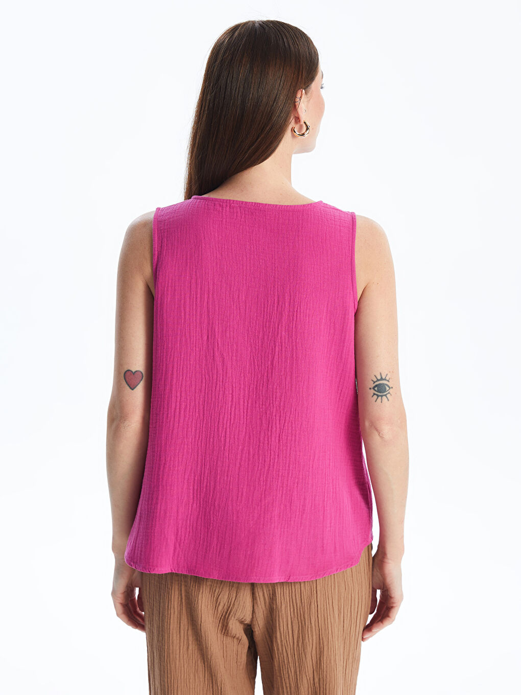 V Neck Straight Women Blouse -S4IJ93Z8-EDF