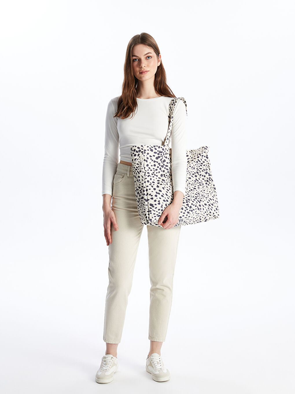 Zebra Patterned Women's Shoulder Bag -S4IK33Z8-LQJ
