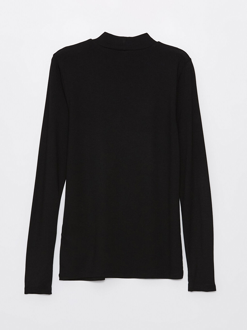LCWAIKIKI Basic Funnel Neck Plain Long Sleeve Women's T-Shirt -S4IK65Z8-CVL
