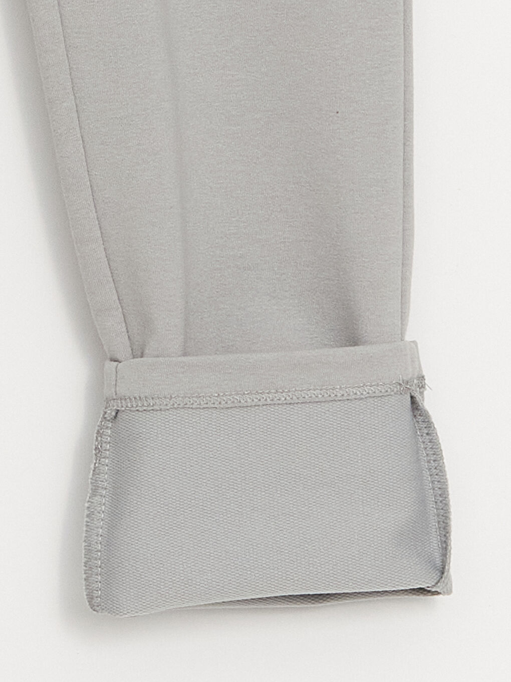 Gri Beli Lastikli Basic Kız Çocuk Eşofman Altı-2