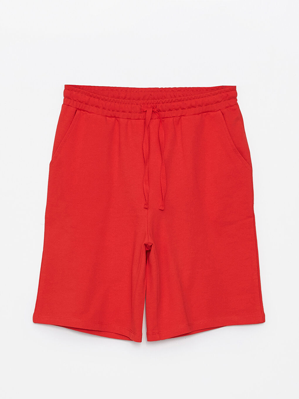 Women's Elasticated Waist Plain Shorts -S4IM46Z8-GYE